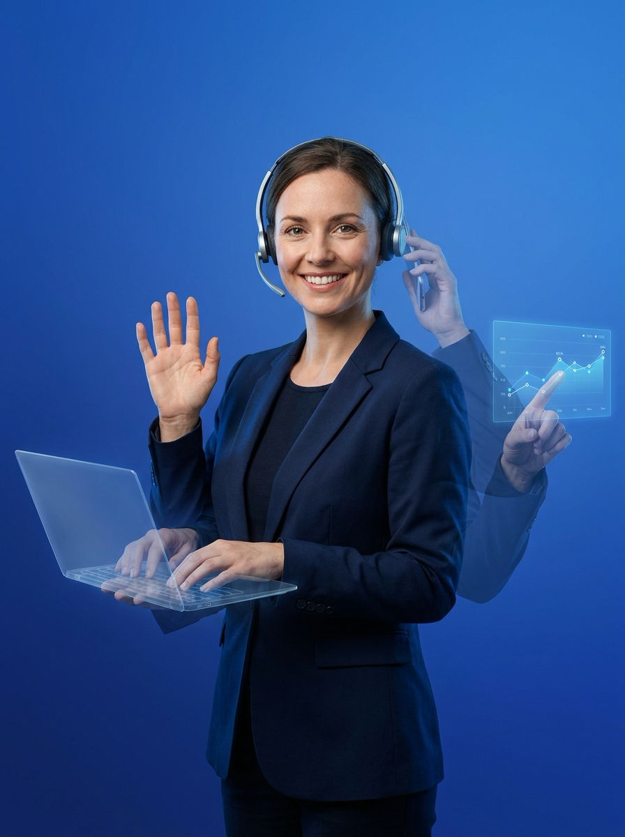 AI avatar recruiter waving hello